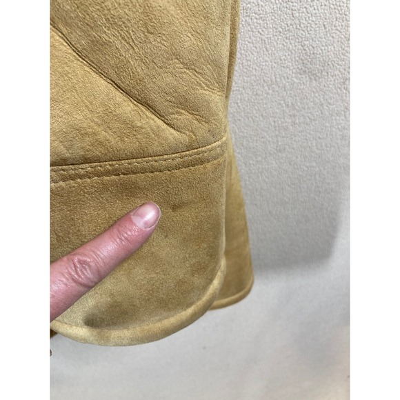 Vtg Eddie Bauer Expedition Outfitter Sheepskin Shearling New Wool Coat 44 READ - Picture 12 of 12